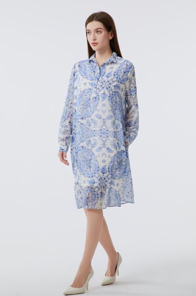 Damen Lang Arm Sommerkleider